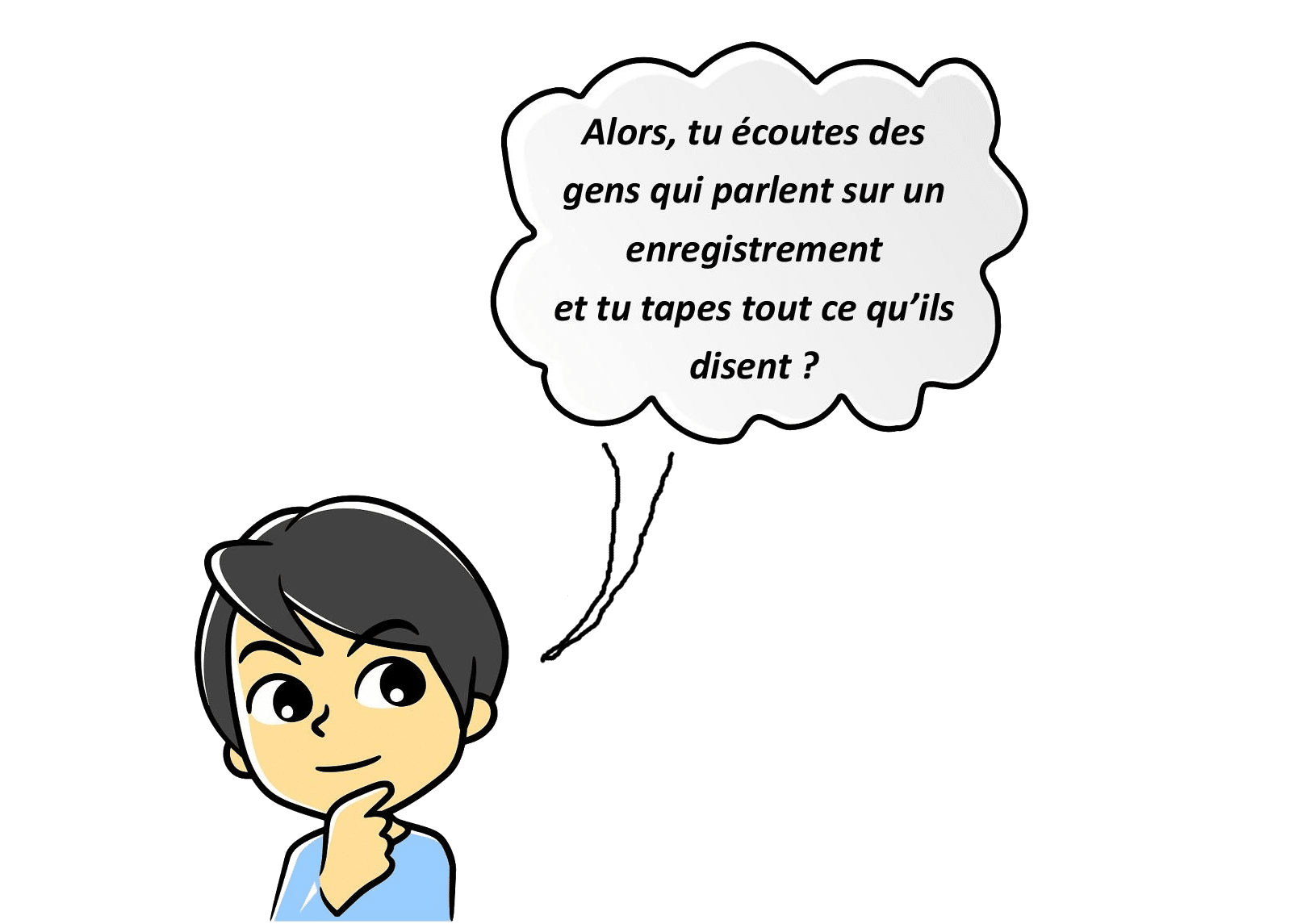 You are currently viewing Parole d’enfant : « C’est ennuyeux, la transcription ! »